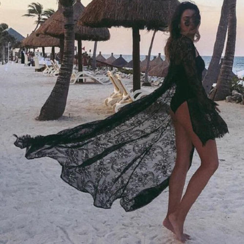 Boho Lace Swim Coverup