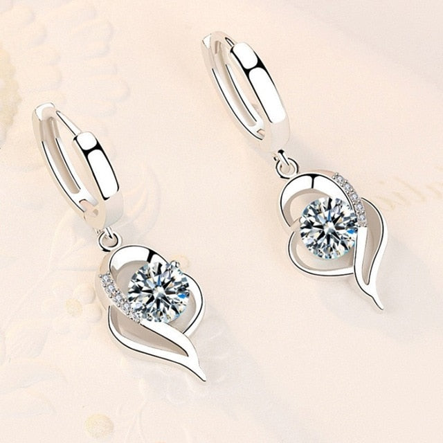 My Heart Sterling Silver Earrings Set