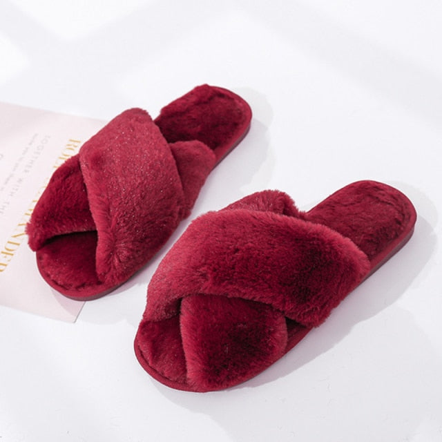 Soft Fluffy Plush Slippers