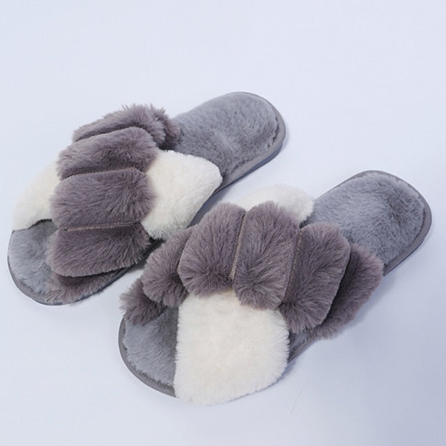 Soft Fluffy Plush Slippers