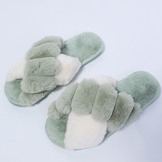 Soft Fluffy Plush Slippers