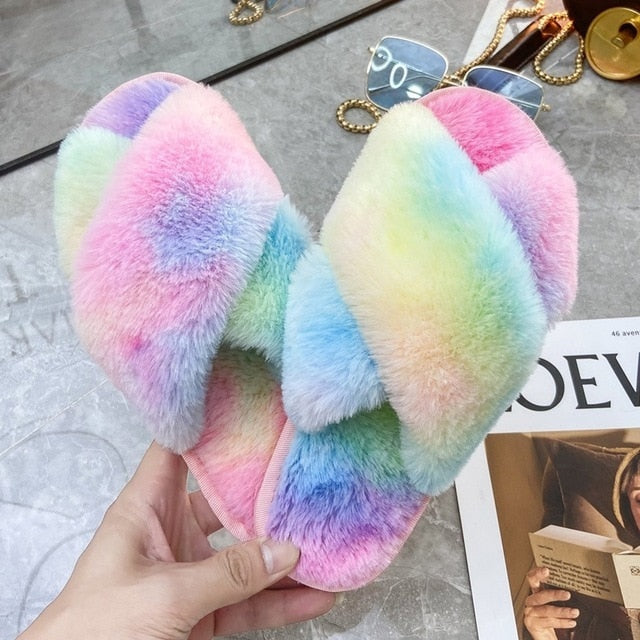 Soft Fluffy Plush Slippers