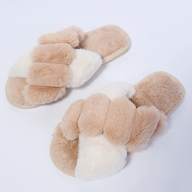 Soft Fluffy Plush Slippers